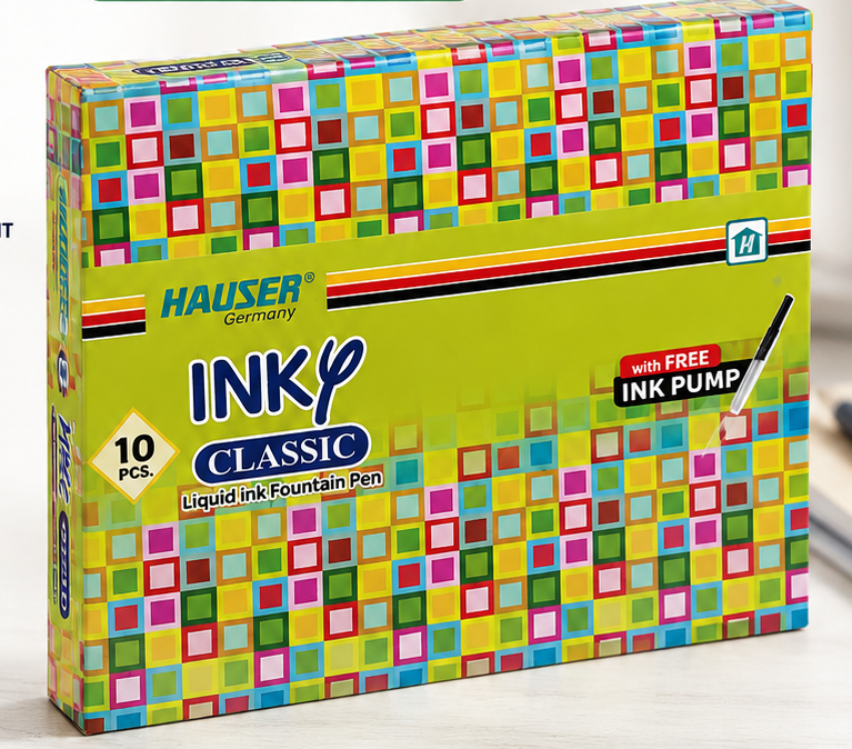 Classic Liquid Ink Fountain Pen Set with Free Ink Pump