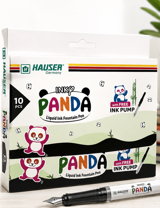 Panda Liquid Ink Fountain Pen Set with Free Ink Pump