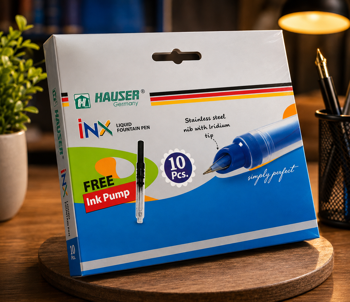 INX Liquid Fountain Pen Set with Free Ink Pump